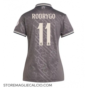 Real Madrid Rodrygo Goes #11 Maglia Gara Terza Repliche 2024-25 Donna